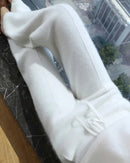 Cashmere Knit Wide Leg Pants
