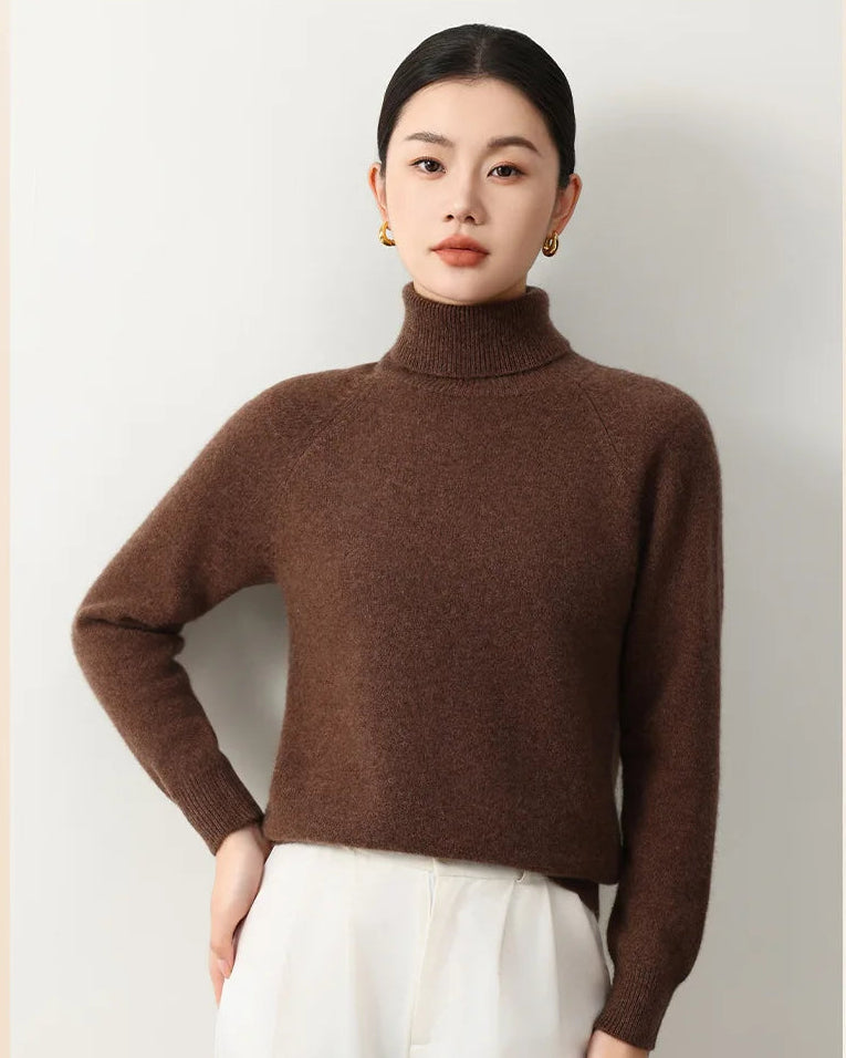 Yak Wool Turtleneck Long-Sleeved Thick Sweater