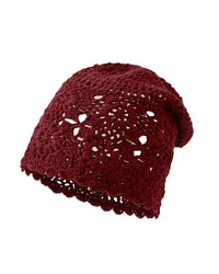 Summer Hollowed Knit Beret Hat