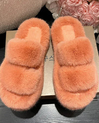 Fluffy Fur House Slippers