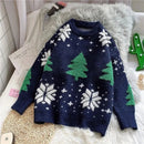 Christmas Tree Round-Neck Pullover