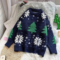 Christmas Tree Round-Neck Pullover
