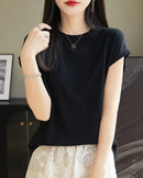 Solid-Color Sleeveless Knit Top
