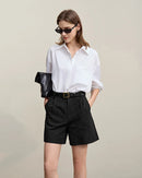 Casual Loose Jacquard Cotton Shorts
