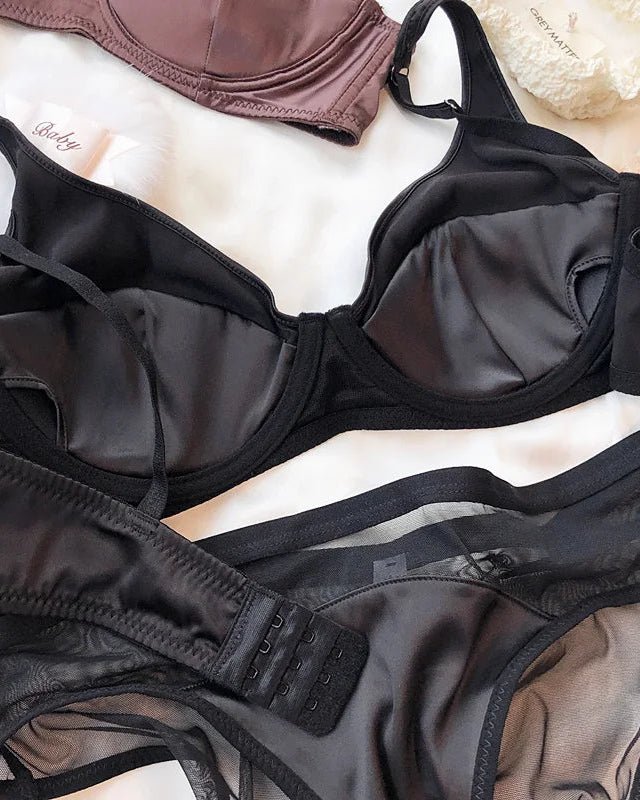 Ice Silk Comfortable Push-Up Bra Set