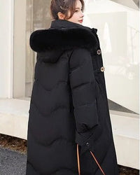 Women'S Mid-Length Thickened Warm Parka