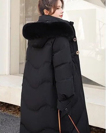 Women'S Mid-Length Thickened Warm Parka