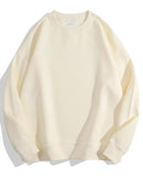 Loose-Fit Pure Cotton Pullover Sweatshirt