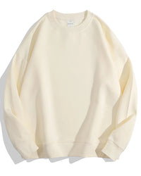 Loose-Fit Pure Cotton Pullover Sweatshirt