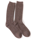 Thick cashmere knit mid-tube socks. Cloud-soft luxury warmth for autumn styling. Premium fiber, refined everyday essential.