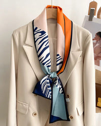 Women's Printed Silk Scarf & Shawl