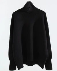 Oversized Turtleneck Heavyweight Knit Pullover