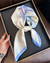 Multifunction Paisley Square Silk Scarf