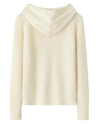 Hooded Cashmere Zip Cardigan