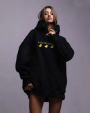 Oversized Ducks Printed Hoodie