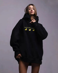 Oversized Ducks Printed Hoodie