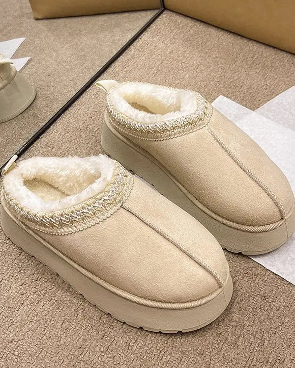 Shearling Lined Slip-On Ankle Boot