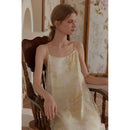 Satin Bamboo Shadow Print Nightdress