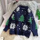Christmas Tree Round-Neck Pullover