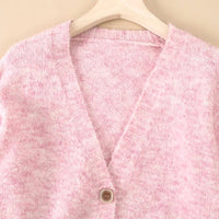 Wool Blend Soft Knitted Short Cardigan