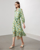 Two-piece Set Lapel Mulberry Silk Dress