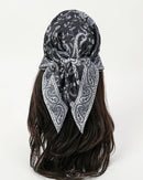 Printed Square Scarf Shawl & Headband