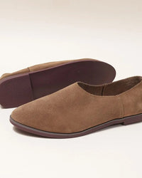 Women's Pointed-Toe Suede Loafers