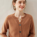 Cashmere Knitted Short Cardigan