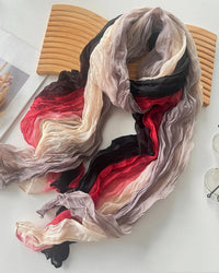 Pleated Long Scarf Shawl