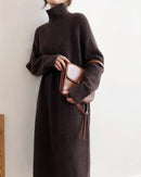 Cashmere Knit Sweater Dress