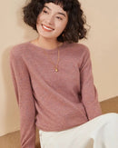 Casual Round Neck Loose Cashmere Sweater