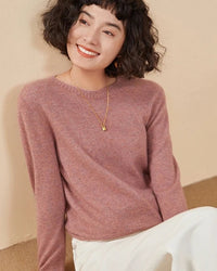 Casual Round Neck Loose Cashmere Sweater