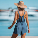 V-neck Sleeveless Short Playsuit