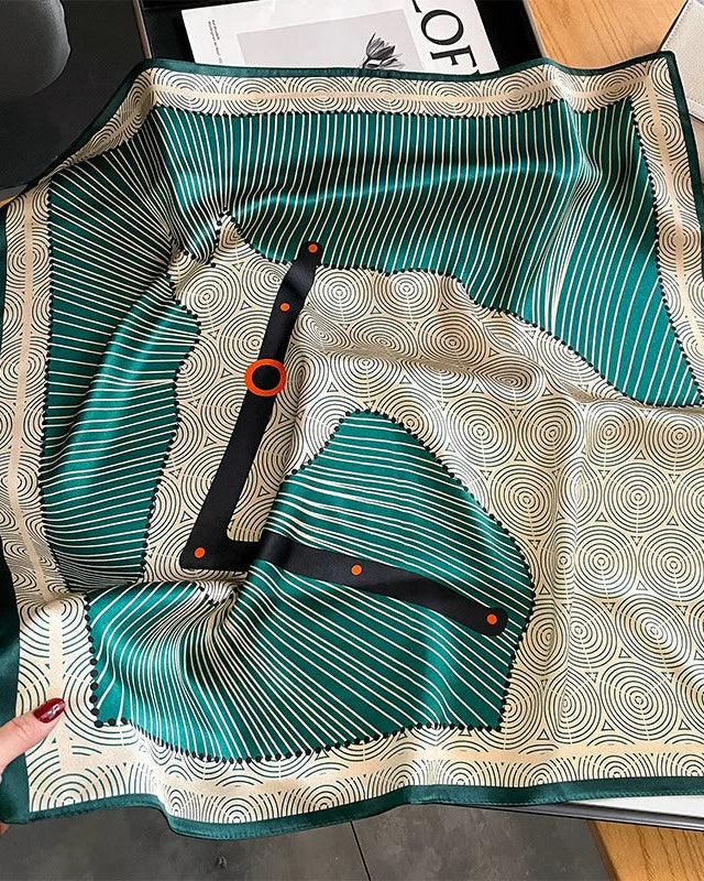 New Women's Silk Printed Scarf