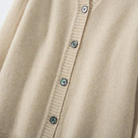 Cashmere Knitted Short Cardigan