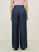 Relaxed Lyocell Straight-Leg Pants