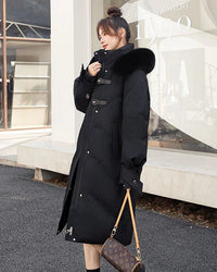 Women'S Mid-Length Thickened Warm Parka