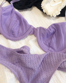 Sexy Ultra-Thin Breathable French Push-Up Bra Set