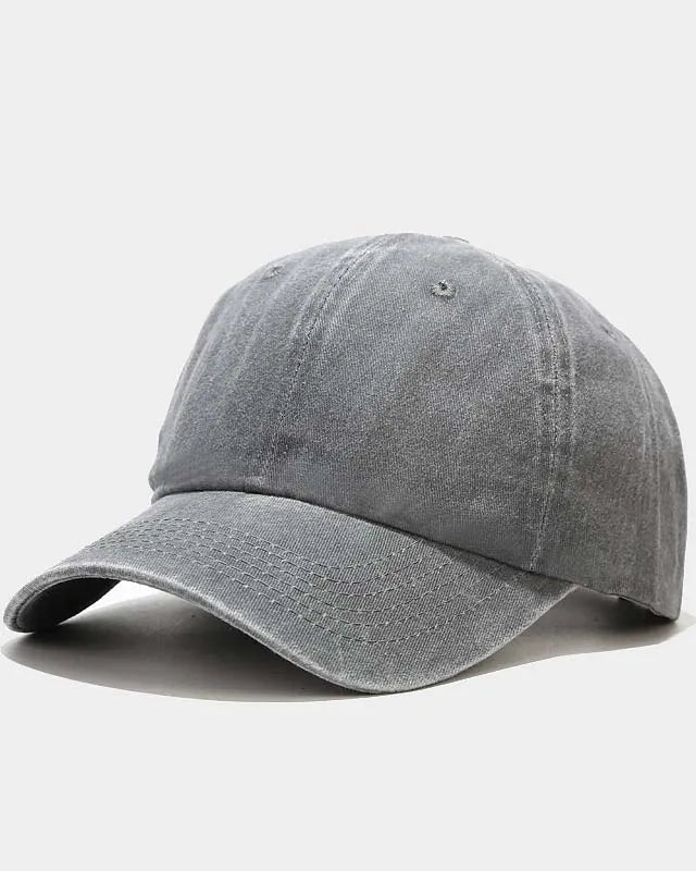 Washed-Cotton Adjustable Baseball Cap