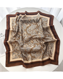Paisley Floral Print Square Scarf