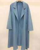Belted A-Line Wool-Blend Coat
