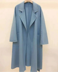 Belted A-Line Wool-Blend Coat