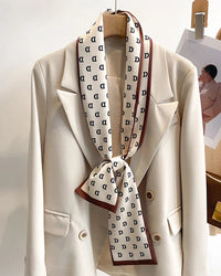 Women's Printed Silk Scarf & Shawl