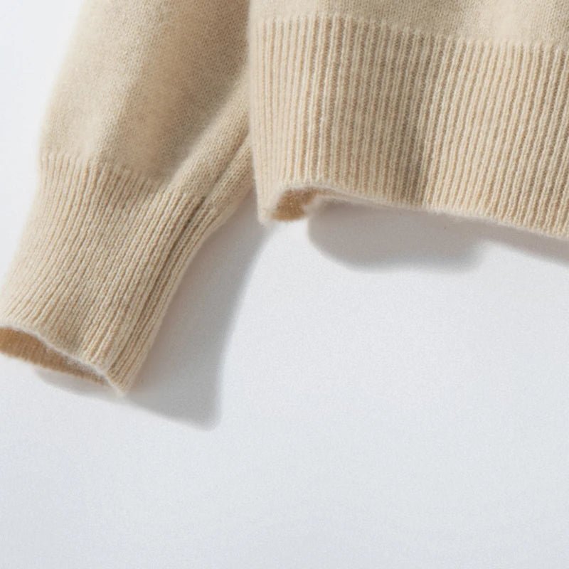 Cashmere Knitted Short Cardigan