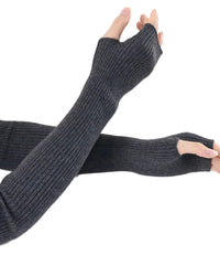 Ribbed Fingerless Arm Warmers