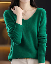 Merino Wool V-Neck Sweater