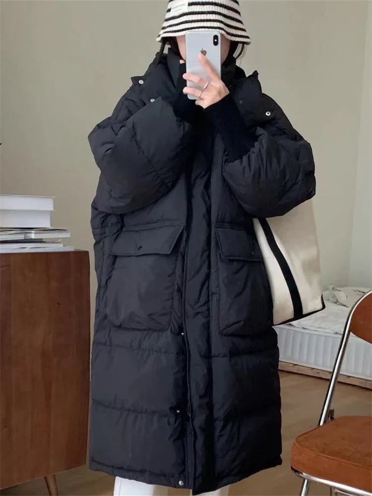 Oversized Long Parka Jacket with A Hood