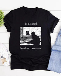 Fun Cat Print T-Shirt