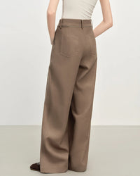 Retro Loose-Fitting Pleated Wide-Leg Casual Pants