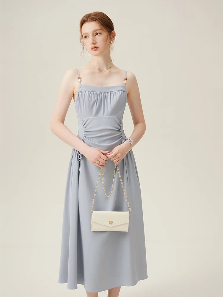 Pleated Floral Long Slimming Skirt